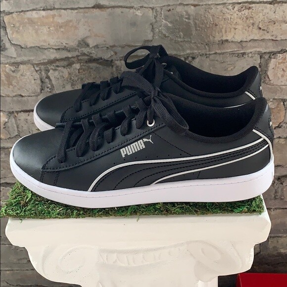 puma suede leather black